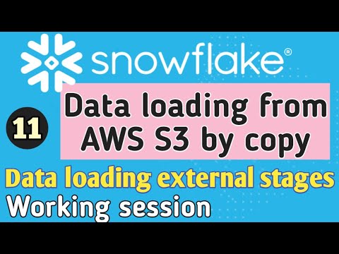 Data loading from external stages |  using AWS S3 bucket as cloud platform | Snowflake data loading