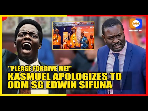 “FORGIVE ME, SG” Kasmuel apologizes to ODM SG Edwin Sifuna