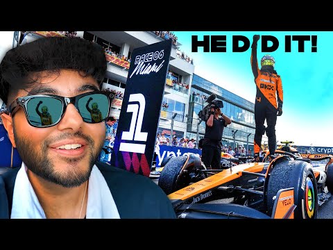 I Saw Lando Norris' FIRST F1 RACE WIN in Person LIVE! | Miami GP 2024 Vlog