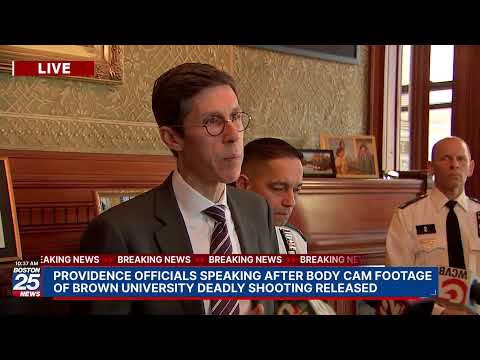 Providence officials speaking after body cam footage of Brown University deadly shooting released