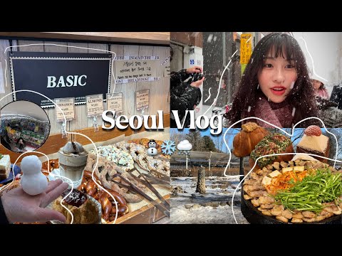 韓國VLOG🇰🇷首爾七天六夜｜首爾雪景初體驗❄️/COEX水族館🐠/明洞住宿推薦/南怡島一日遊/超好吃烤肉店🥩