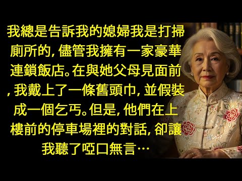 「掃廁所」是我給媳婦的謊言，其實我是飯店大亨！直到真相大白那天...