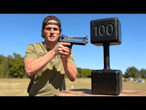 Can a 100 Pound Dumbbell Stop a 50 Cal Sniper Rifle?