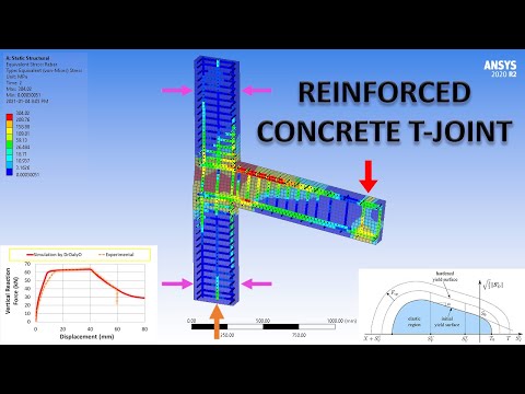ANSYS 2020 Tutorial: Reinforced Concrete T-Joint