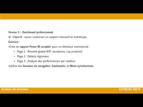 Partie 1 MasterClass Data Analysis avec Power BI  Sur L'analyse De Vente
