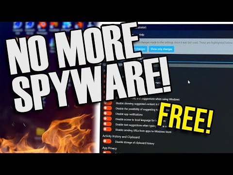 How to Disable ALL Microsoft Windows spying! FREE UTILITY!