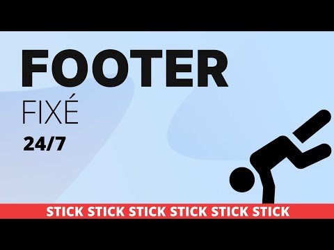 Comment coller un footer en permanence en bas de l'écran ?