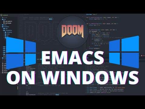 How to install Doom Emacs on Windows.