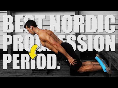 How to Nordic Hamstring Curl - Best Nordic Curl Progression - Knees Over Toes Guy Exercises