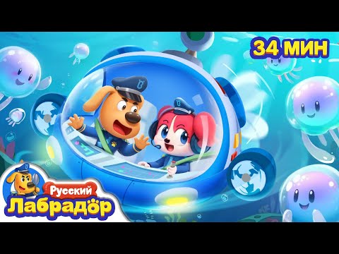 🪼Будьте осторожны с медузами｜Опасность детей｜Сборник для детей｜Развивающие мультики｜Шериф Лабрадор