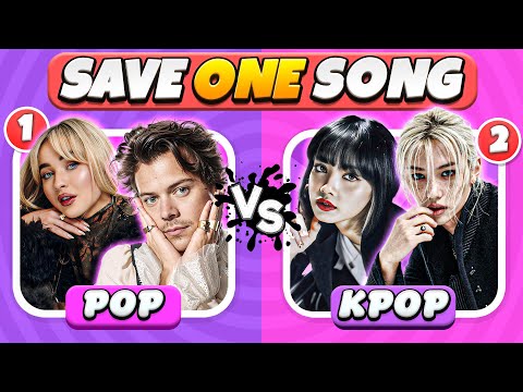Pop vs kpop ๐ฌ: save one song ๐ฅ๐ถ| music quiz โจ
