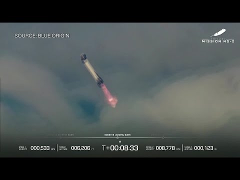 Bezos' Blue Origin Successfully Lands Booster After Rocket Launch