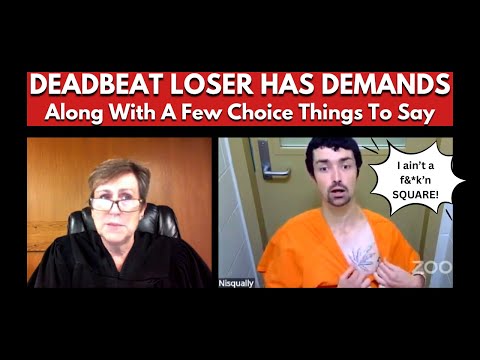 Deadbeat Loser Knows Better Than Judge Wilcox and Isn't Afraid to Tell Her During Sentencing