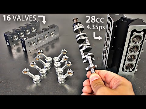 REAL Model V8 Engine Assembly & RUN!