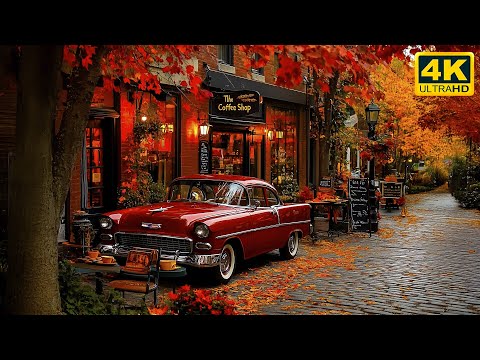 🍂 Cozy Fall Café Jazz | Soft Piano Sounds for Reading & Working