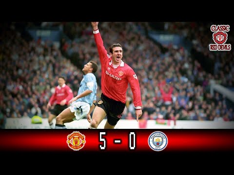 Extended Highlights Man Utd 5 - 0 Man City Premier League 1994/95 Classic Match Manchester United