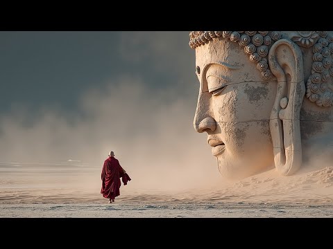 Healing Tibetan Flute Winter Sounds - Peaceful Sleep & Stress Relief Music
