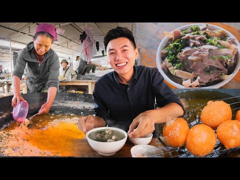 Bắc Hà Du Ký P2: no nê ở chợ phiên Lùng Phình nhiều món lạ |Đặc sản vùng cao