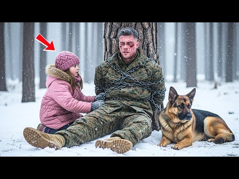 A Little Girl Found a U.S. Marine & K9 Chained to a Tree in Snow — What She Did Shocked All