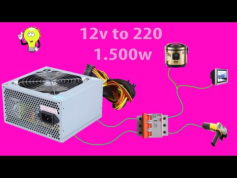 How to make a simple inverter 1500W, 12 to 220v C5200, creative prodigy #80