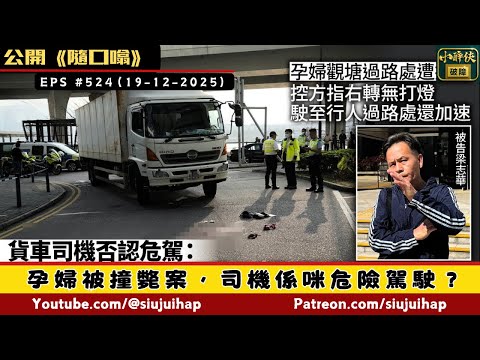 孕婦被撞斃案,司機係咪危險駕駛?|隨口噏 #524 (19-12-2025)