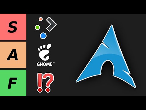 I ranked Desktop Environments on Arch
