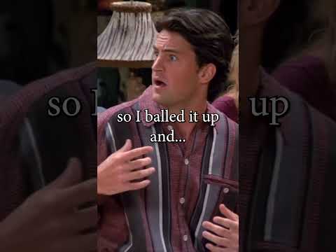 Chandler left a ball of paper on Monica's table 😬😳 | Funny Friends Clip  #comedy #fyp