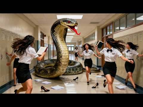 Roided snakes invade school, guard fights back, escape begins!