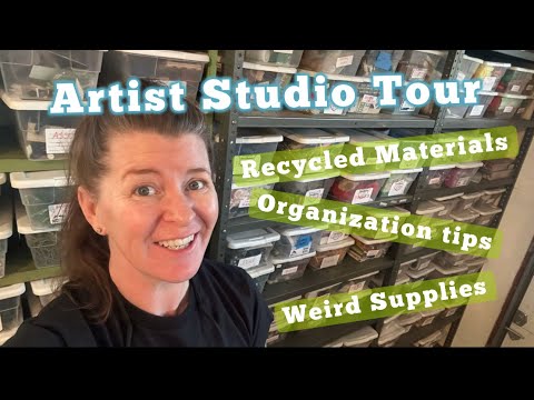Artist Studio Tour with Organization Tips