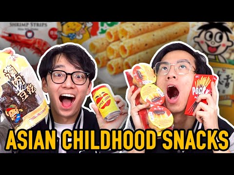 Trying our Childhood Asian Snacks