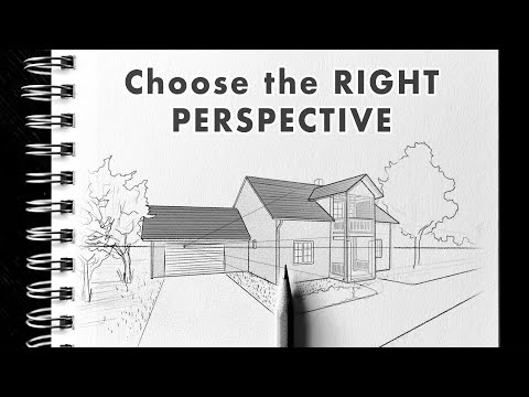One-point, Two-point or Three-point PERSPECTIVE DRAWING? + FREE file!