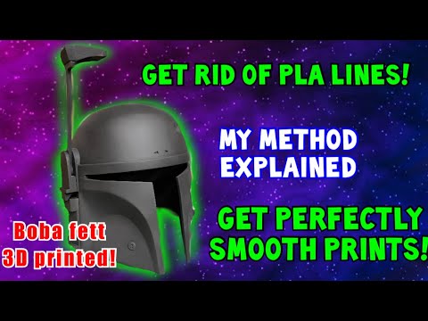How to sand 3D prints| Finish 3D prints faster 3D printing like a pro | boba fett 3D printed helmet