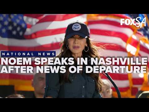 Kristi Noem speaks in Nashville following announcement of her departure from Homeland Security