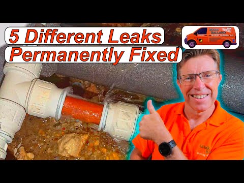 Leaking Copper and Plastic Pipes Permanently Repaired, DIY Tutorial How to Fix Leaking Pipes.
