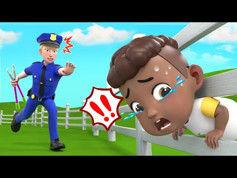 Help, I'm Stuck Song | Police Take Care Baby | Play Safe Song | Nursery Rhymes & Kids Song