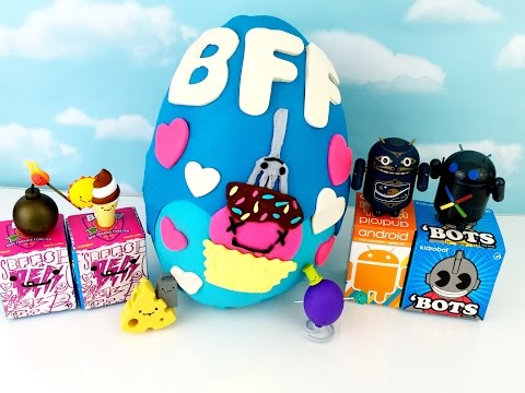 Huge Play-Doh KidRobot BFFs Surprise Egg 'Bots Android Blind Box