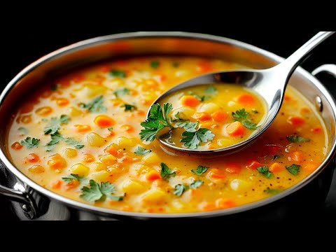 This unique lentil soup burns belly fat in one week! A new, simple recipe.