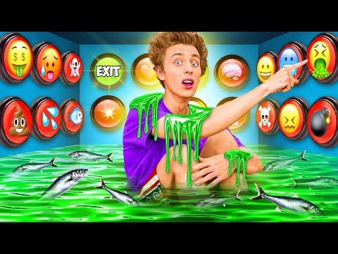 水下 100 个神秘按钮。只有 1 个能让您逃出盒子!!