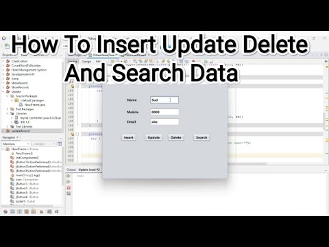 Java And MySQL - How To Insert Update Delete And Search Data [ With Source Code ]
