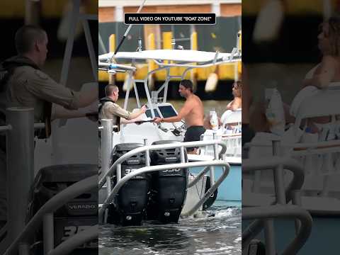 WTF IS GOING ON HERE? POLICE SEARCH FOR HIDDEN DRUGS? MIAMI RIVER!? #SHORTS