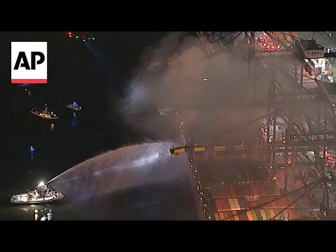 Shelter in place order lifted in Los Angeles after cargo ship fire