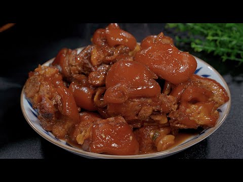 紅燒豬蹄要想好吃，直接下鍋燉就錯了，這樣做軟爛入味，肥而不膩#豬腳秘方 #豬腳做法 #豬腳食譜