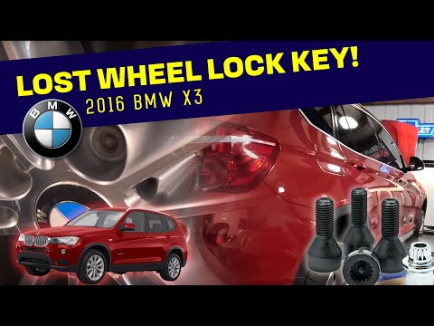 Lost Wheel Lock Key! 2016 BMW X3 #mechanic #repair