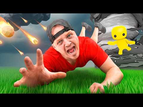 I Survived 100 Days in a Tornado in Wobbly Life