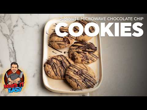 2-Minute Microwave Chocolate Chip Cookies | Make It Easy | Akis Petretzikis