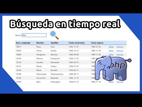 Búsqueda en tiempo real con PHP, MySQL y AJAX