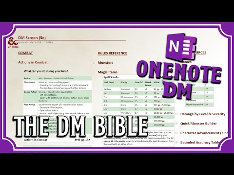 The OneNote DM Bible - The ULTIMATE OneNote TTRPG Notebook