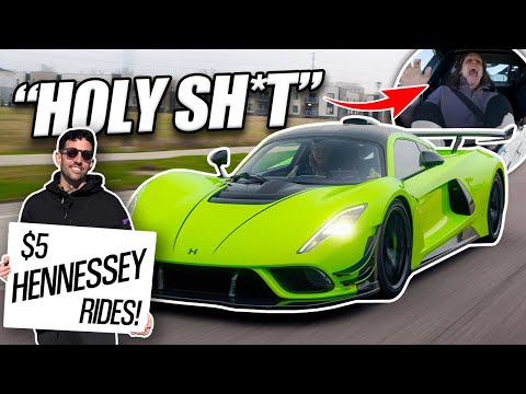 $5 Hennessey F5 Rides! Strangers HATE My 1,800HP Hypercar!