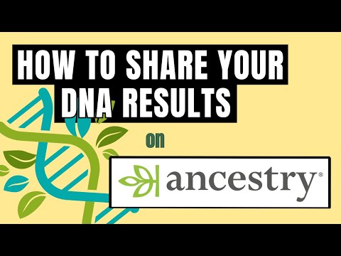 Sharing DNA results on Ancestry.com