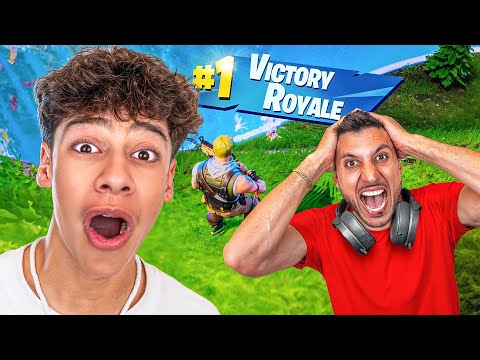 My Dad Finally Wins Victory Royale!